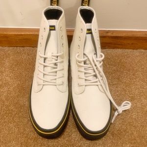 White Size 9 Dr. Marten's Canvas Boots